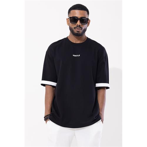 Hustle Short Sleeve Oversize Casual T-Shirt