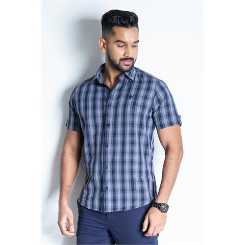 King Street Mens Check Short Sleeve Casual Shirt