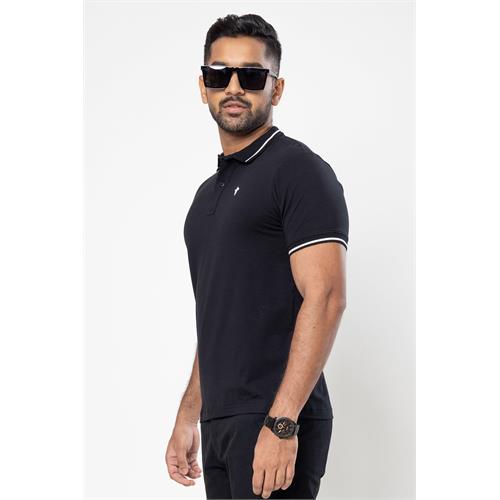 King Street Men's Short Sleeve Casual Polo T-Shirt