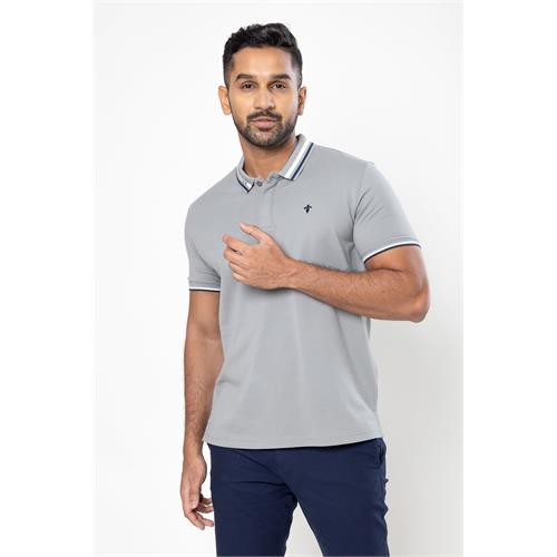 King Street Men's Short Sleeve Casual Polo T-Shirt