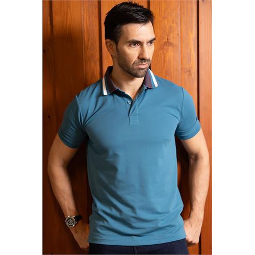 King Street Men's Short Sleeve Casual Polo T-Shirt