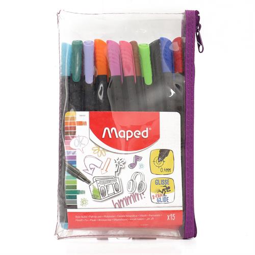 Maped Graph Peps Pre Pouch Set X 15