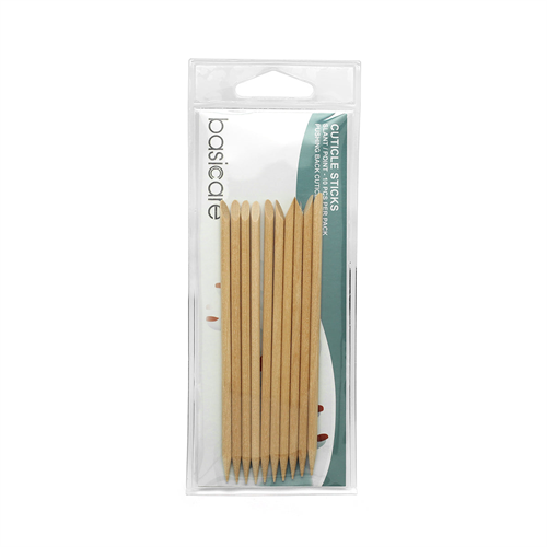 Basicare 10-in-Pack Cuticle Sticks