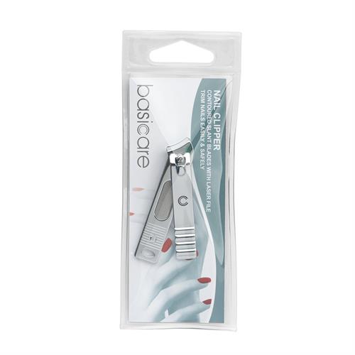 Basicare Stainless Steel Slant-Curved Blade Nail Clipper