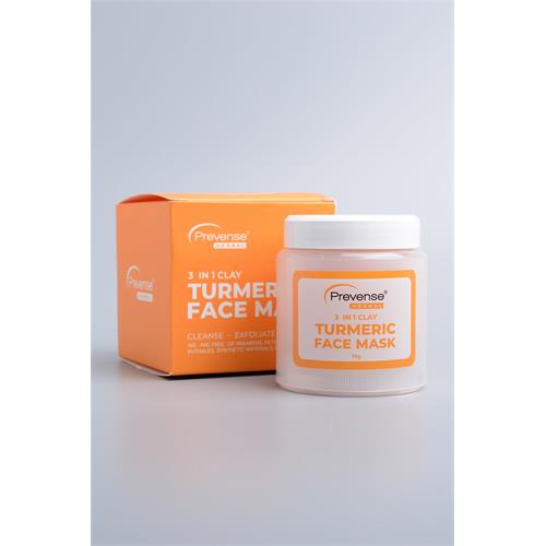 Prevense 3 in 1 Clay Turmeric Face Mask (75 g)