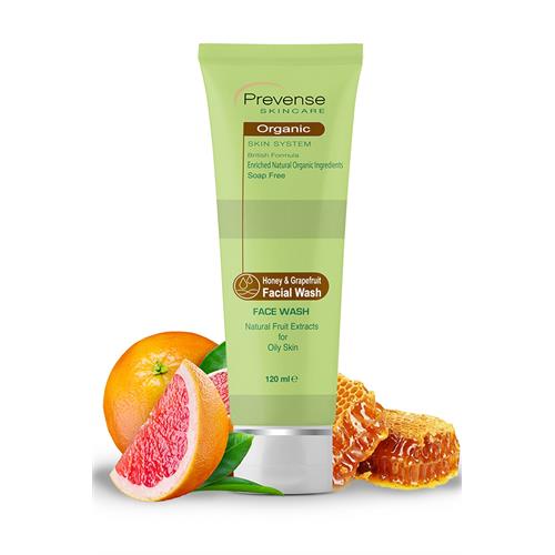 Prevense Honey 0026 Grape Fruit Facial Wash For Oily Skin (120 ml)
