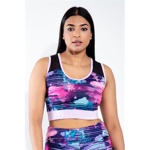 Core Basics Women's Printed Sports Lingerie Bralette