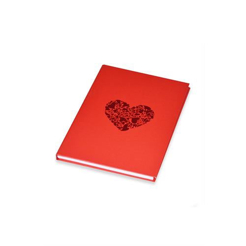 A5 Red Hearts Notebook