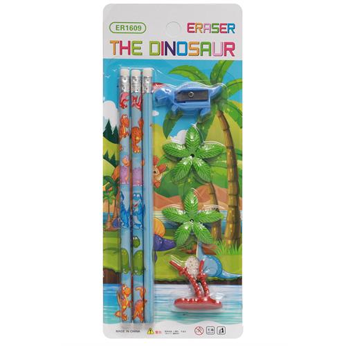 Erasers 3Pc Pencil Set