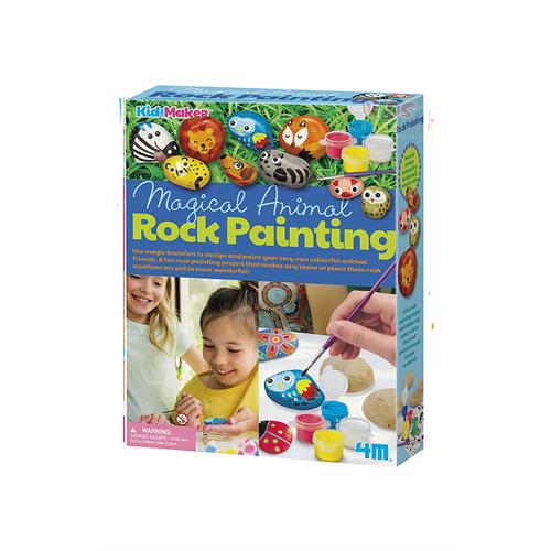 4M Kidzmaker Magical Animal Rock Painting