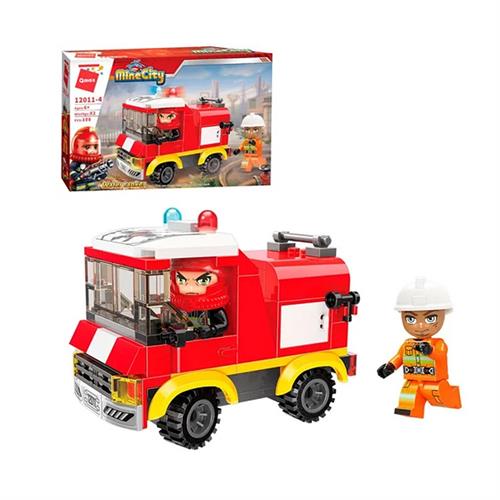 Qman MineCity: Fire Rescue Mini Set 4 in 1 - Water Tanker