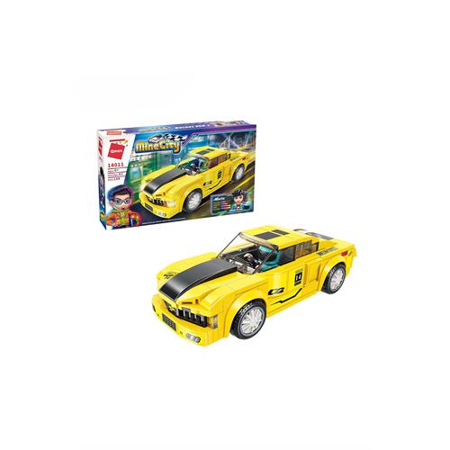 Qman Mine City Racing Car Assemble Set