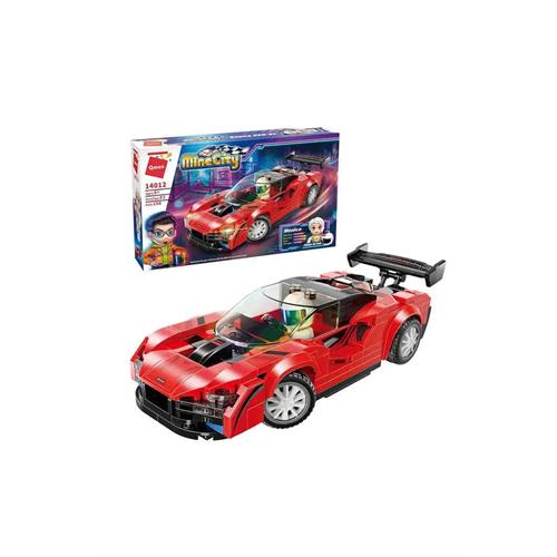 Qman Mine City Racing Car Assemble Set