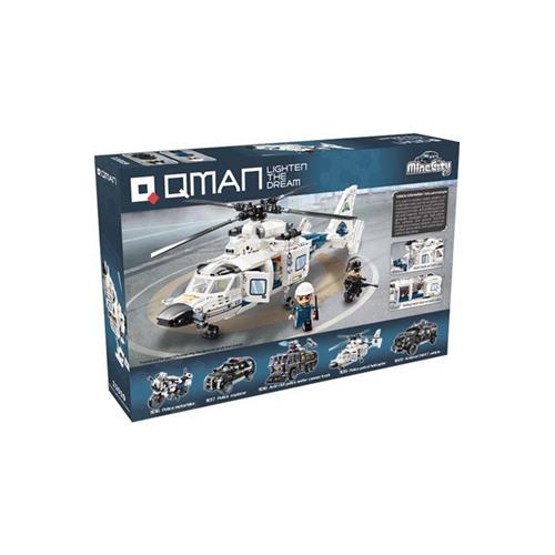 Qman Mine City Swat Patrol Helicopter