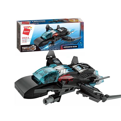 Qman The Legend of Chariot Shadow Pulse Combat Vehicle 8 in 1: Airfreighter-falcon