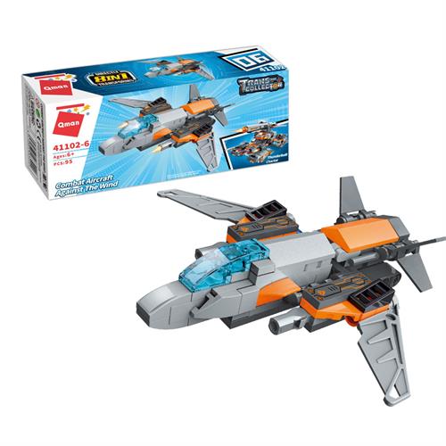 Qman Trans-Collector Thunderbolt Chariot 8 in 1: Combat Aircraft Against The Wind