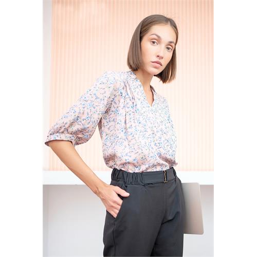 Andriana Three Quarter Sleeve Office Blouse