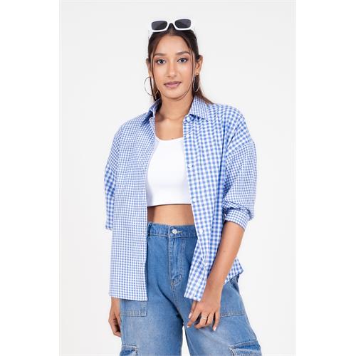 Envogue Women's Chic Casual Check Shirt