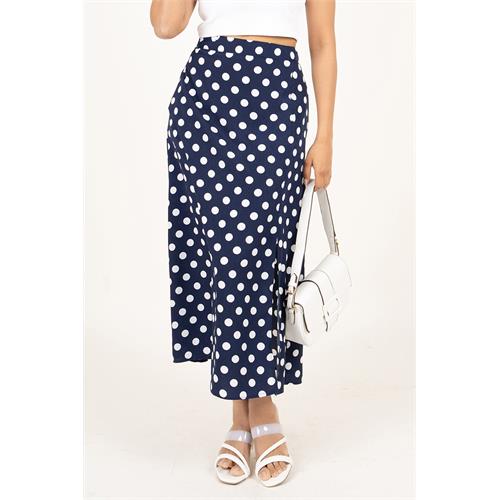 Envogue Women's Dotted Chic Office Skirt