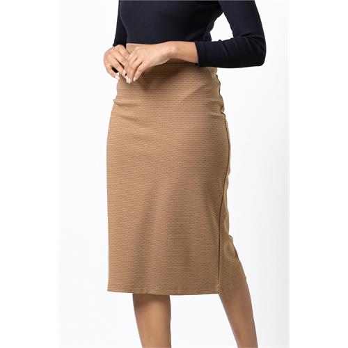 Envogue Women's Knee Length Plain Chic Office Skirt