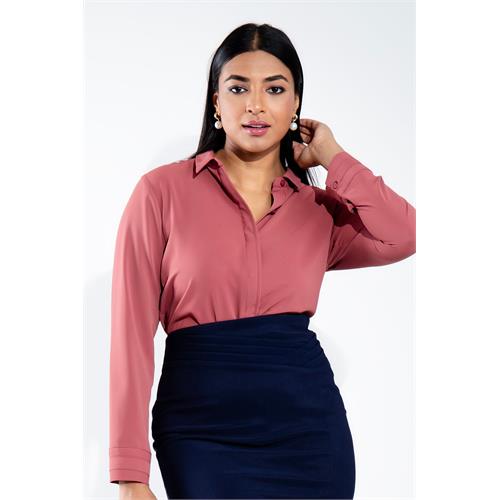 Envogue Women's Long Sleeve Office Top