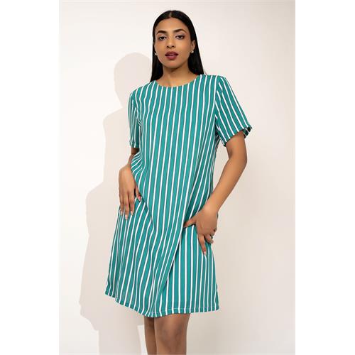 Envogue Women's Normal Stripe Chic Office Dress