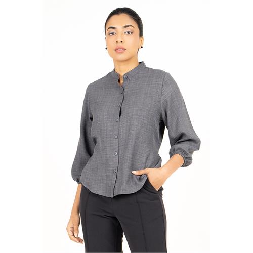 Envogue Women's Plain Chic Office Blouse