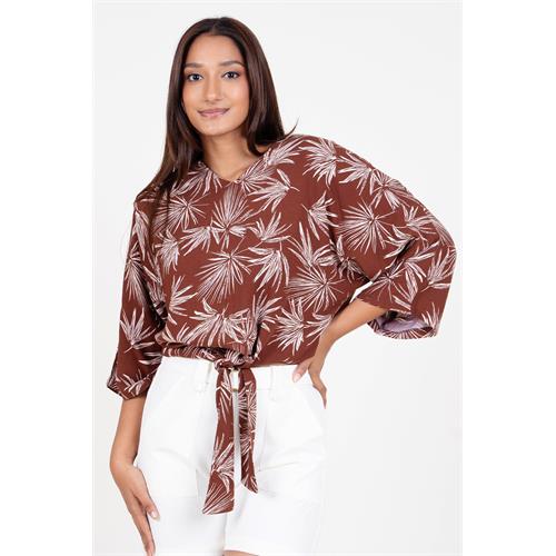 Envogue Women's Printed Chic Casual Top