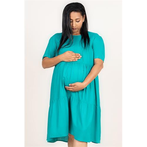 Envogue Women's Short Sleeve Maternity Dress