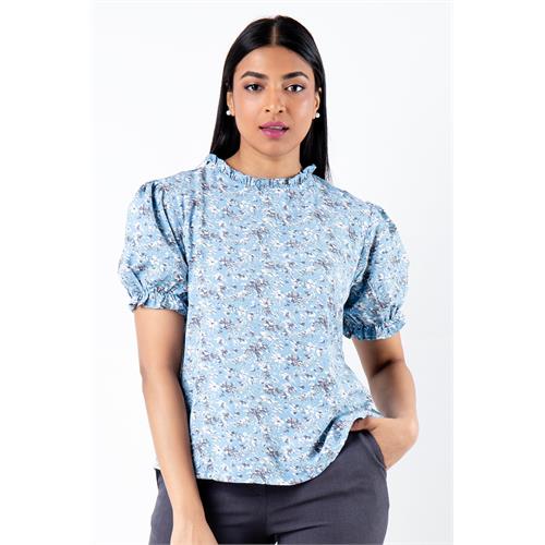 Envogue Women's Short Sleeve Office Top