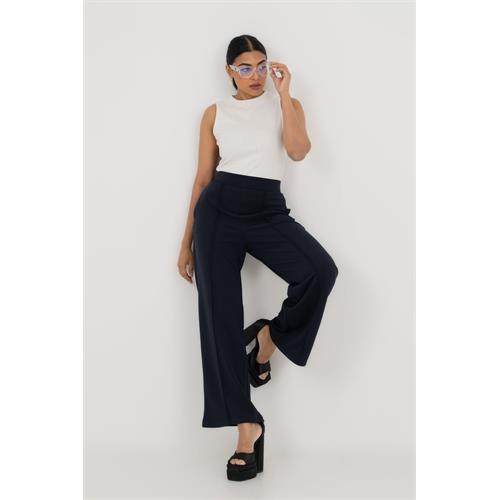 Envogue Women's Wide Legg Plain Chic Office Pant