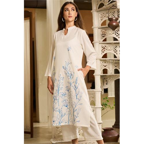 Hada Exclusive Women's Embroider Casual Pant