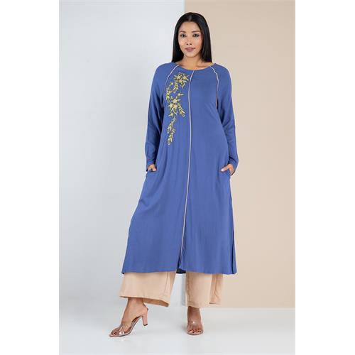 Hada Womens Embroidered Party Kurta