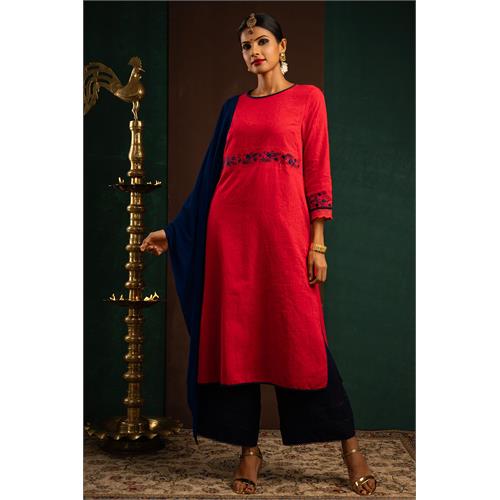 Hada Women's Embroidery Casual Kurta