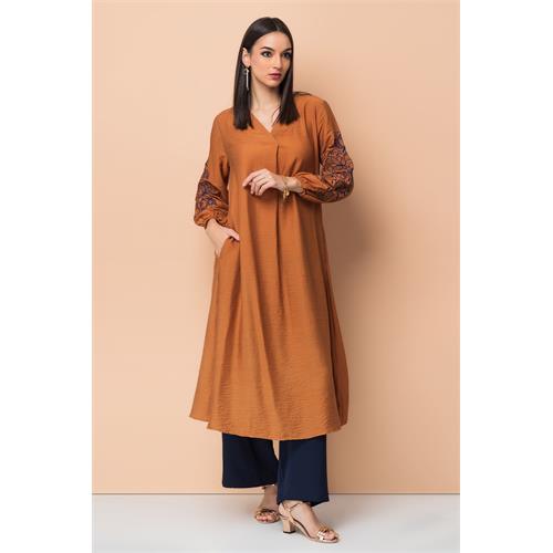 Hada Womens Long Sleeve Casual Kurta