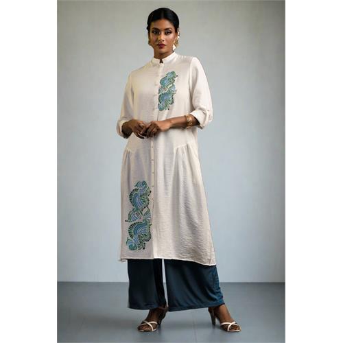 Hada Women's Long Sleeve Casual Kurta