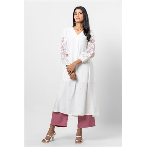 Hada Women's Long Sleeve Casual Kurta