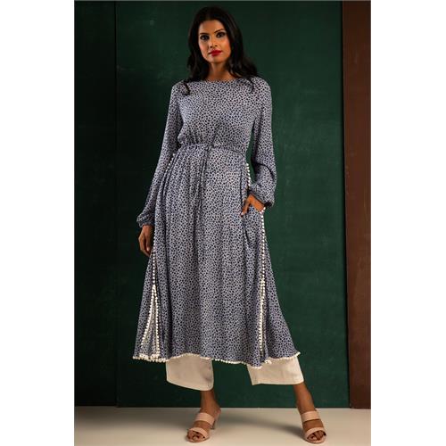 Hada Women's Long Sleeve Casual Kurta