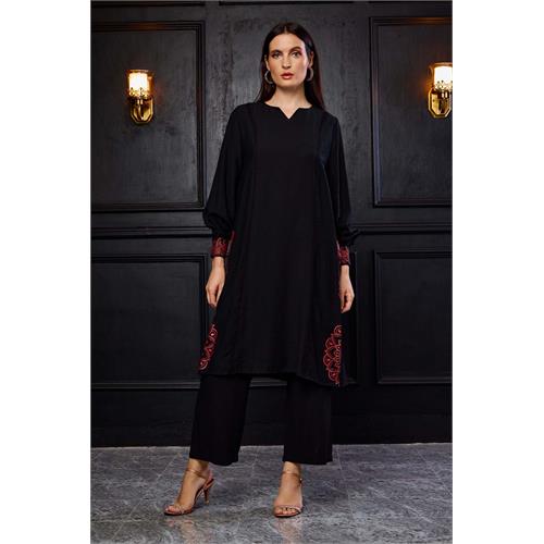 Hada Women's Long Sleeve Party Kurta