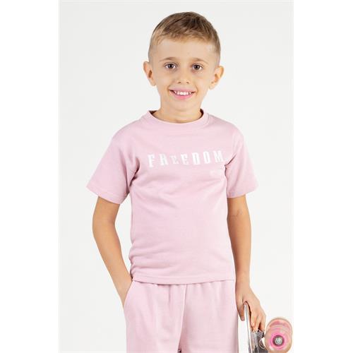 Little M Kids Short Sleeve Without Collar Casual T-Shirt