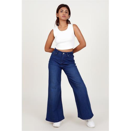 Modano Women's Chic Casual Denim Pant