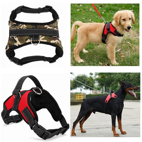 Hot Dog Soft Adjustable Harness Vest Pet Chest Belt Dog B