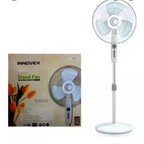 Innovex Stand Fan 3 speeds , timer , copper motor 1 year damro warranty