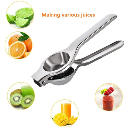 Lemon Squeezer, Manual Lemon Squeezer, Stainless Orange Juice Extractor Single Press Hand Lime Citrus Fruit Juicer Tool