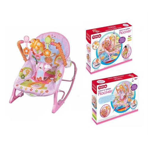 New 3 in 1 Royal Ibaby New born To Toddler Portable Musical Rocker Infant-to-toddler Rocking Chair, Multicolor Rocking Chair For Children With Fun Games For Children And Quiet Music Pink Colour INeedz