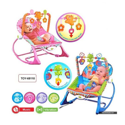 Infant to Toddler Rocker/Bouncer 3 in 1 Baby Bouncer Music and Vibration Bigger Size Infant to Toddler Rocker Kids Bouncer Baby Swing