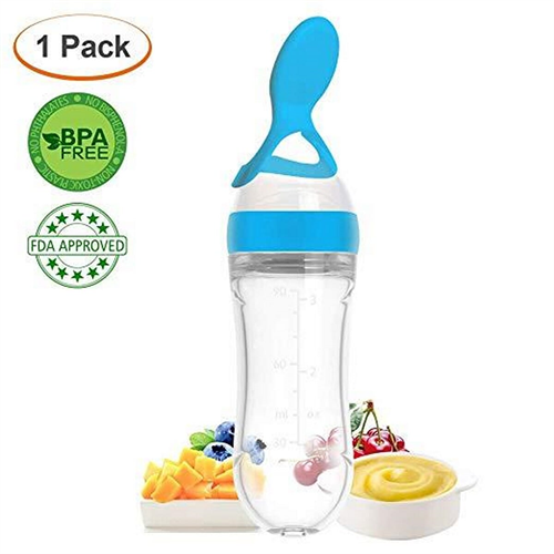 Silicone Squeeze Bottle Spoon - Baby Feeding