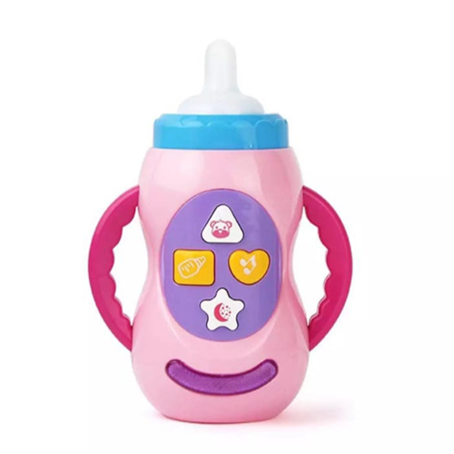 Baby Kids Sound Music Light Milk Bottle Learning Musical Feeding Bottle Toys
