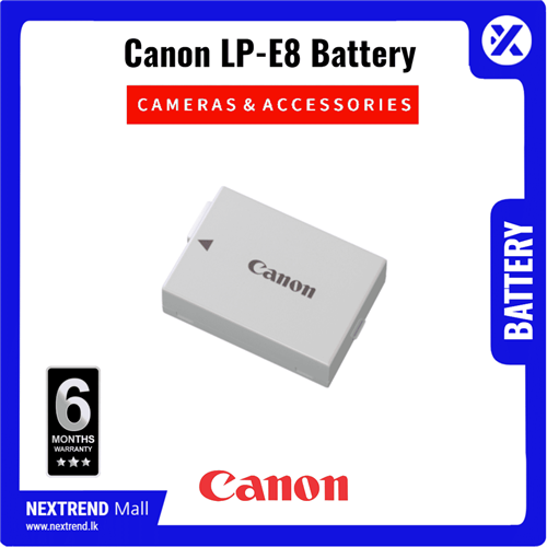 OEM Canon LP-E8 1120mAH Rechargeable Li-ion High Capacity Battery Pack - LP E8 LP-E8 LPE8 Camera Battery Pack Sony Nikon Godox Yongnuo Video Photo Videography Photography Outdoor Replacement Lighting 