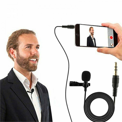 Mini Portable 3.5mm Mic Tie Lapel Lavalier Clip On Microphone For Lectures Teaching For Phones Mobiles Tabs Tik Tok